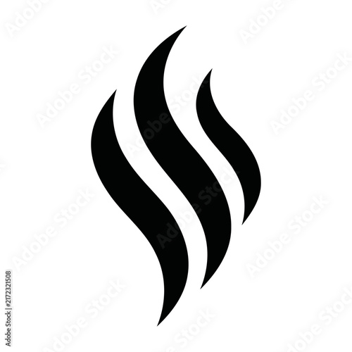 Minimalist illustration of a steaming hot coffee or tea cup vectors art