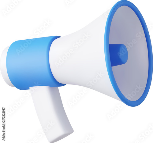 Fotografie 3d plastic megaphones