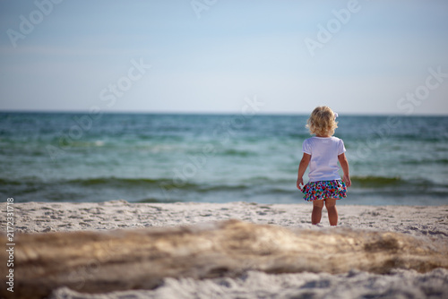 little girl on the beach