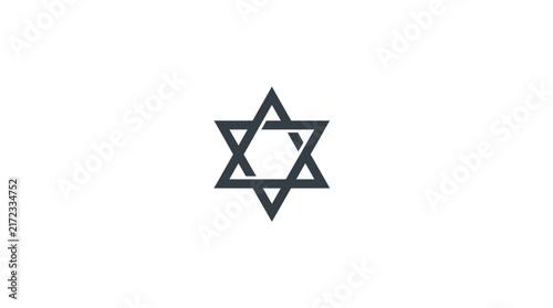 Foto Star of David religious symbol icon