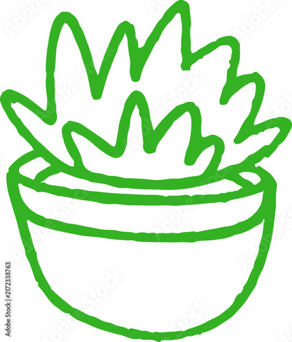 set of whimsical hand drawn leaves, grass, cactus, succulent, clipart collection