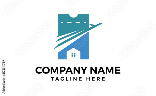 Professional Airplane Icon Travel Logo Design for Your Premium Travel Agency
