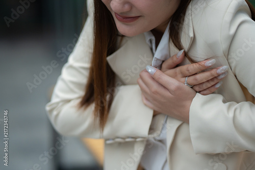 фотографія Chest pain concept