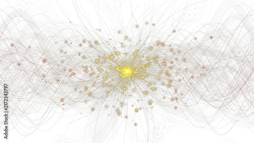 Mystical Golden Cosmic Energy Explosion in Dark Space - Stunning Astral Burst