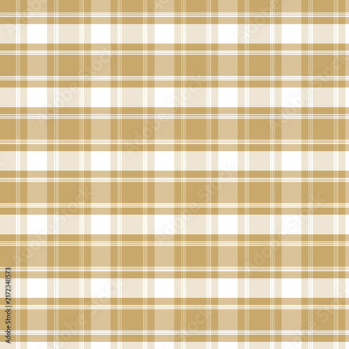 Seamless Warm Beige White Checkered Fabric Pattern