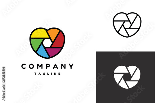 Love Photography Logo Design Template