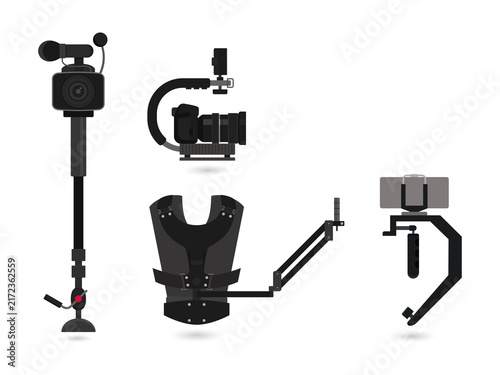Konstfotografi Camera rigging equipment for professional video production transparent backgroun
