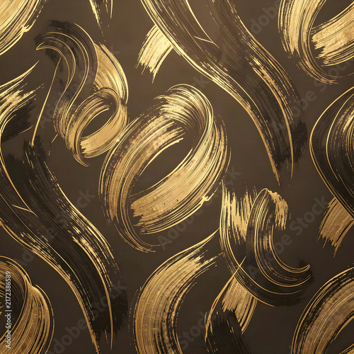 Abstract pattern with colorful brushstrokes