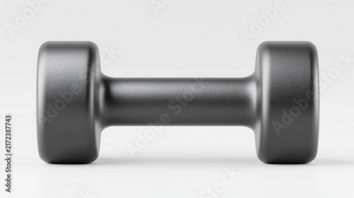 Single black dumbbell with a neoprene coating combines a comfortable grip, durable design, and practical functionality for strength training and everyday fitness routines.
