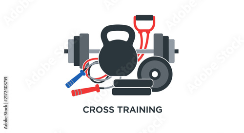 Cross training workout fitness equipment.