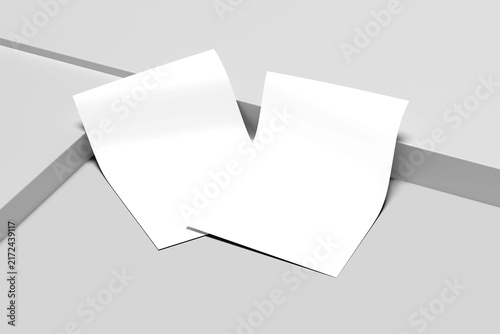 Blank A4 Flyer White