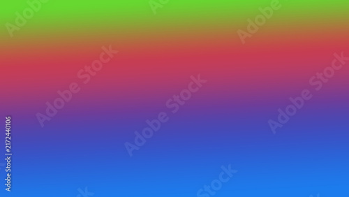 Abstract smooth gradient background with vibrant green red purple and blue color transitions