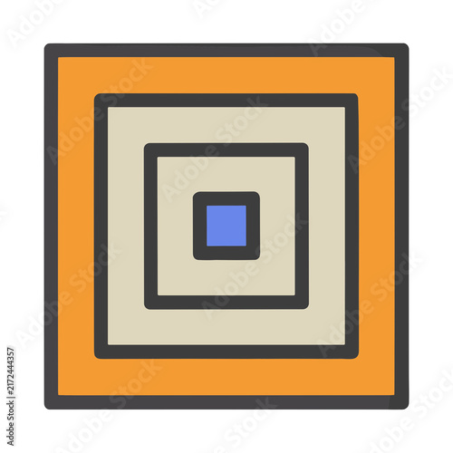 Concentric squares graphic