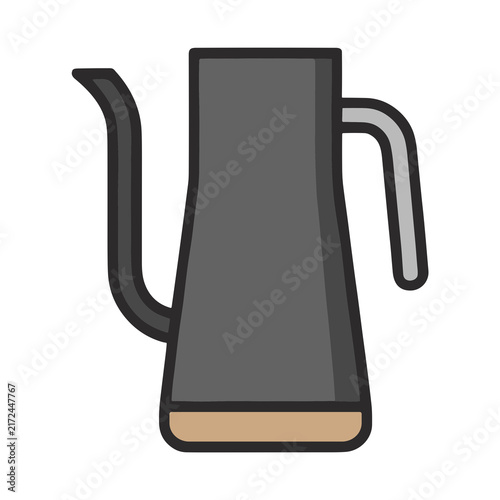 Obraz na płótnie Gooseneck kettle icon
