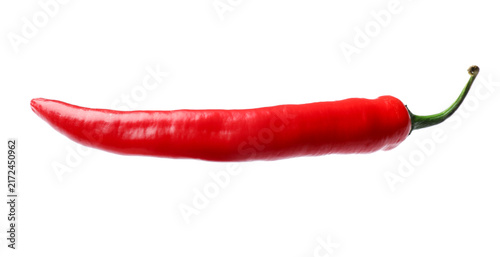 Fotografía Aromatic spice. One chili pepper isolated on white