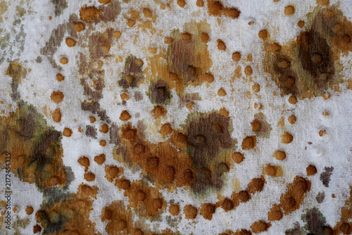 Abstract Brown and Ochre Textured Surface. Artistic Grunge Background with Organic Paint Patterns