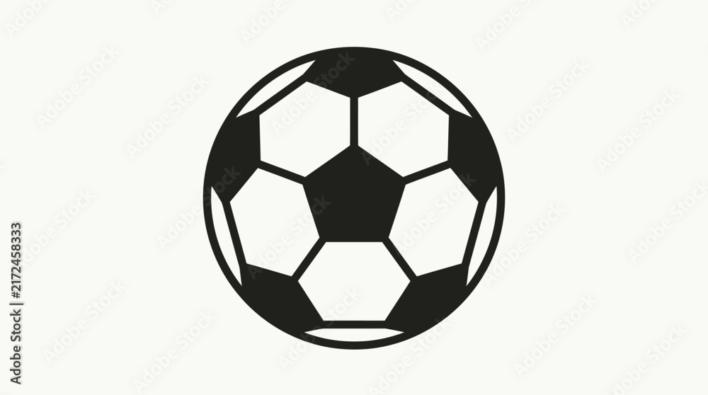 Fototapeta premium Soccer Ball Isolated on White Background for Football Sport Game Competition Equipment Team Activity and 3D Illustration