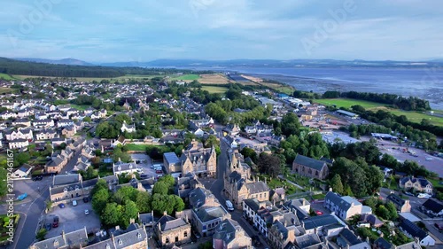 Tain Aerial View Of Northern Scotland Town