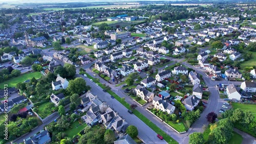 Tain Aerial View Of Northern Scotland Town