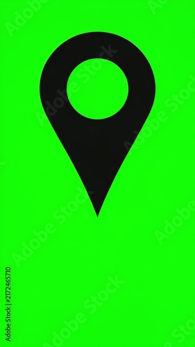 Animated world map with glowing location pins and travel routes, global navigation and GPS tracking concept for international travel, logistics, transportation and worldwide connections