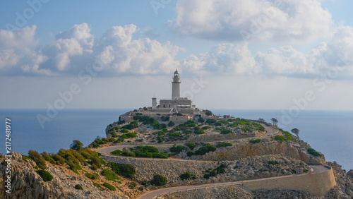 Cap de Formentor Lighthouse Under Blue Sky