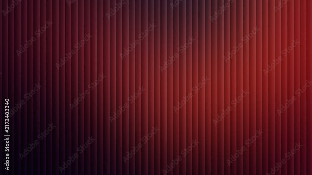 Obraz premium Red Dark Abstract Ribbed Glass Texture Gradient Background