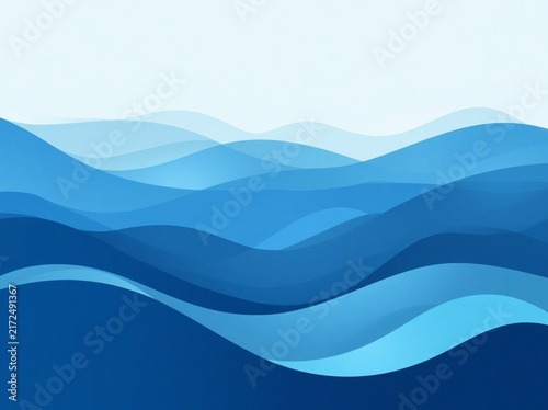 abstract blue waves