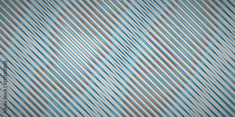 Obraz premium Meditative teal and blue moire waves shimmer through a grainy field, ideal for a calm background or poster design.