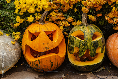 Obraz na płótnie jack o lantern with pumpkin