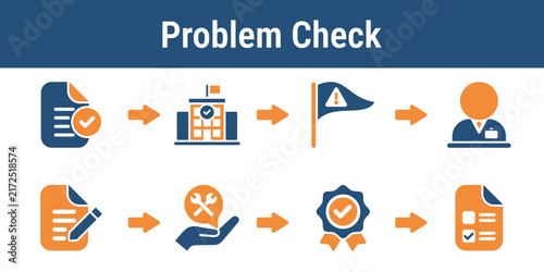 Steps for handling registration status problems precinct mismatches and supervisor escalation. Useful for election training support screens and polling place procedure diagrams