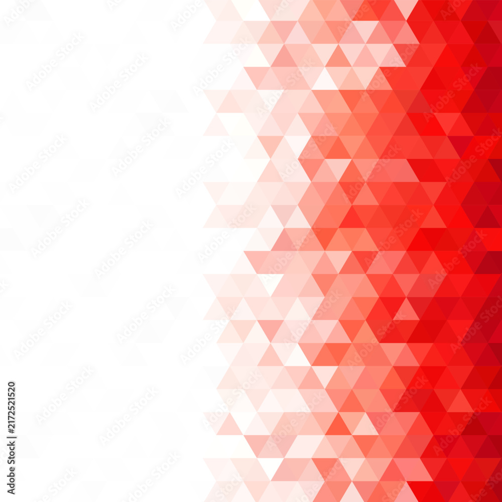 Obraz premium Abstract geometric background of bright red and white triangles in modern style. Eps 10