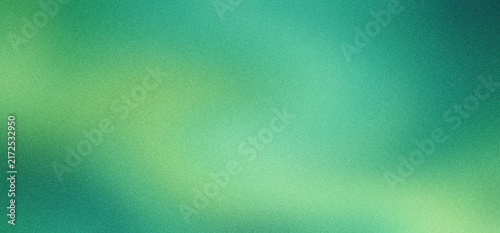 Abstract teal and lime green gradient background with soft bokeh effect and subtle grain texture, creating a smooth, ethereal blur.