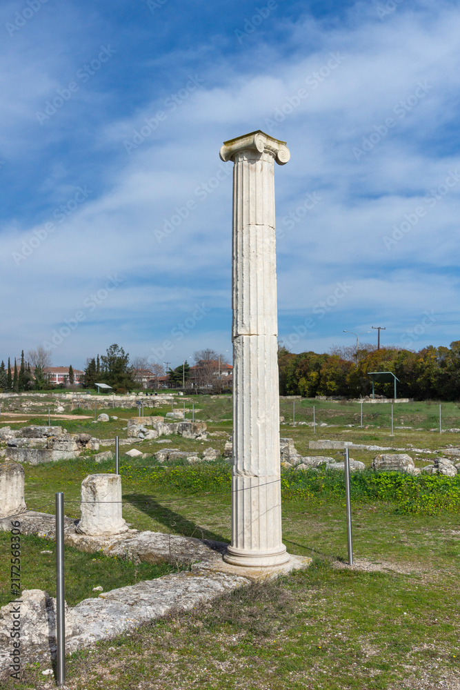 Fototapeta premium Ruins of Ancient Macedonian capital Pella, Greece