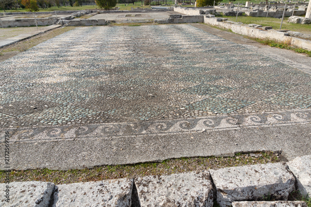 Fototapeta premium Ruins of Ancient Macedonian capital Pella, Greece