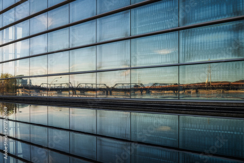 Railroad Bridge Reflection