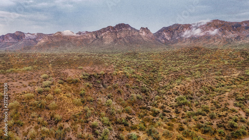A cloudy desert sky