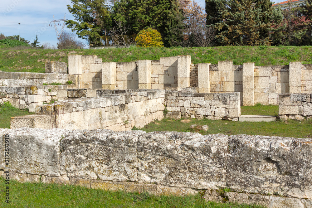 Naklejka premium Ruins of Ancient Macedonian capital Pella, Greece