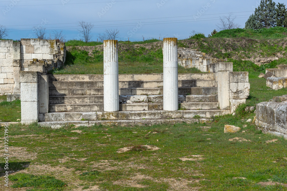 Fototapeta premium Ruins of Ancient Macedonian capital Pella, Greece