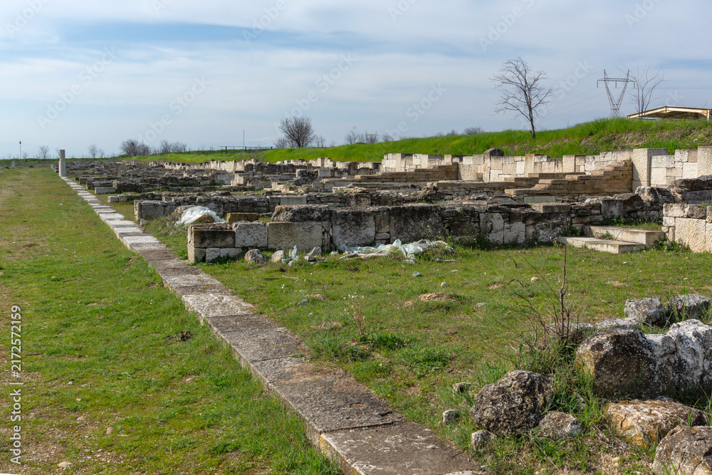 Fototapeta premium Ruins of Ancient Macedonian capital Pella, Greece