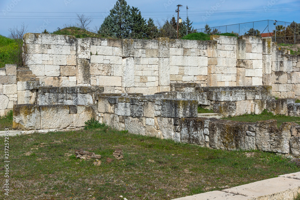 Fototapeta premium Ruins of Ancient Macedonian capital Pella, Greece