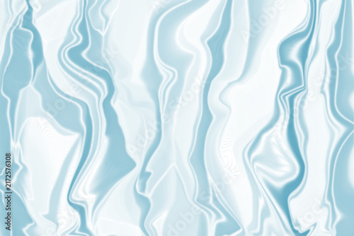 Obraz na plátně Abstract blue and white Silk pattern with flowing lines