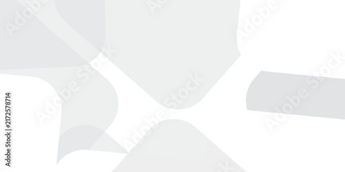 Abstract white and gray gradient paper polygon wallpaper. geometric rectangle overlapping with technology transparent lines. minimal digital triangle  concept square space layer template background.