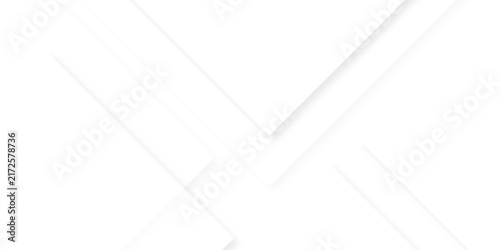 Abstract white and gray gradient paper polygon wallpaper. geometric rectangle overlapping with technology transparent lines. minimal digital triangle  concept square space layer template background.