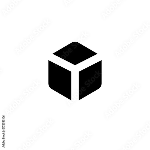 Minimalist 3D Cube Icon Vector Illustration for UI Design and Digital Branding
