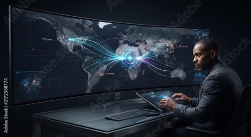 Global Threat Intelligence Streams Converging on Central Analysis Hub