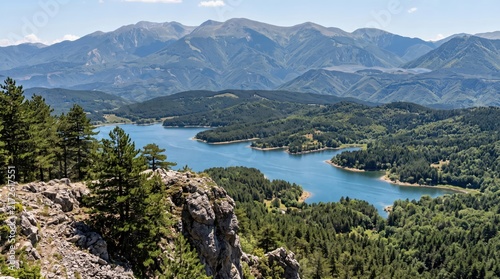 Italy Sila National Park Forested Plateau Landscape