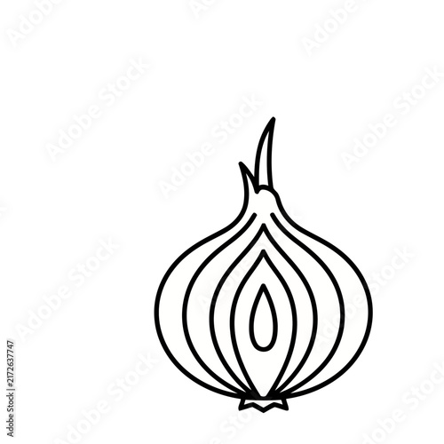 Outline of a Half Onion