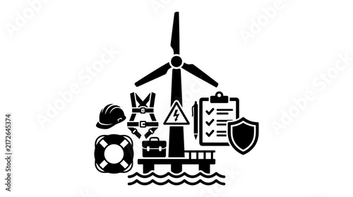 Offshore Wind Turbine Safety Audit and Renewable Energy Compliance Concept