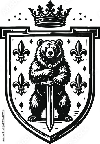bear-heraldic-shield-crest-art