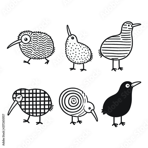 kiwi-bird-doodle-patterns